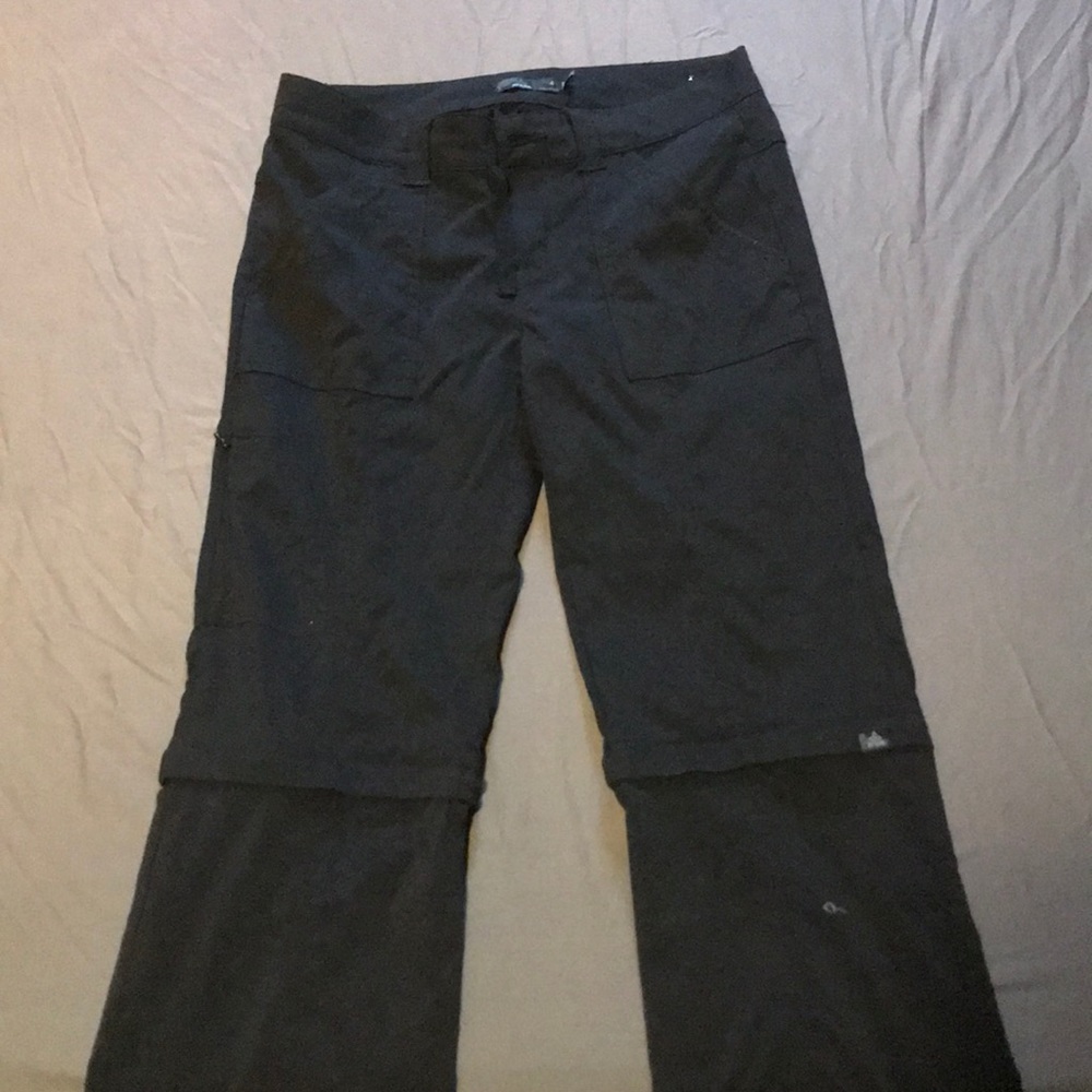 Prana Black Convertible Hiking Pants